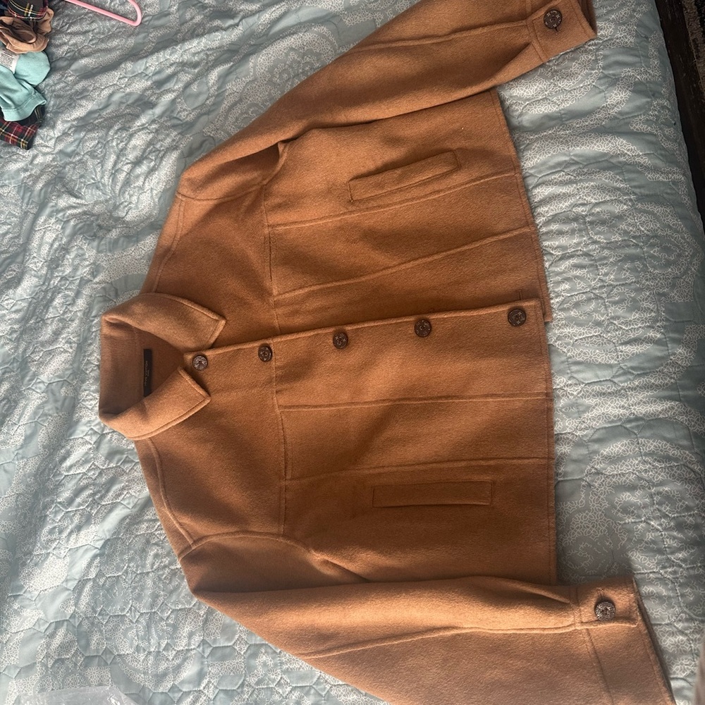 Louis Vuitton Camel Pea Coat